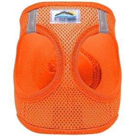 American River Solid Ultra Choke Free Dog Harness (Color: Hunter Orange, size: large)